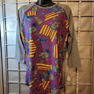 NWT LulaRoe medium 3/4 sleeve blouse